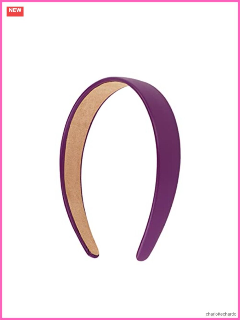 Vegan Leather Headband 1 Inch Wide Hair Accessory